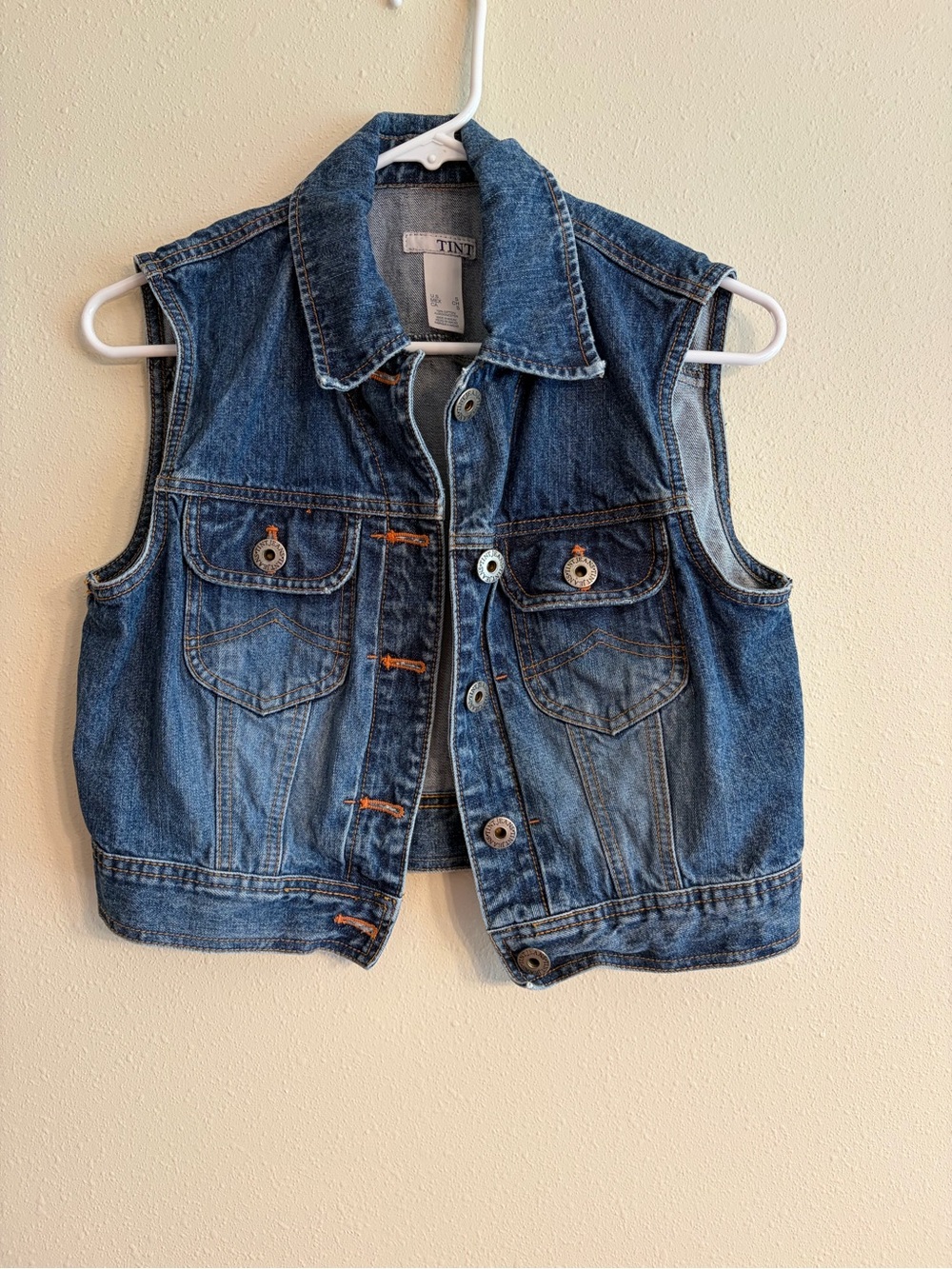 TINT Denim Sleeveless Vest - Classic Blue